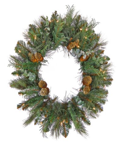 Искусственный венок National Tree Company First Traditions Collection с LED-подсветкой