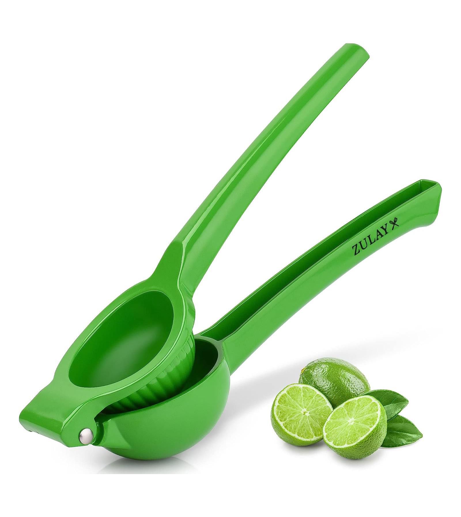 Zulay Kitchen Heavy Duty Metal Lime Squeezer Manual Citrus Juicer Press
