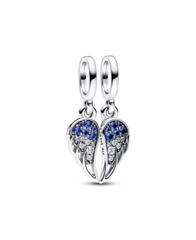 Подвеска Pandora Cubic Zirconia Split Able Angel Wings Dangle Charm