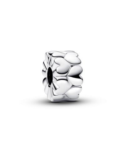 Подвеска-шарм Pandora Sterling Silver Heart Pattern Clip