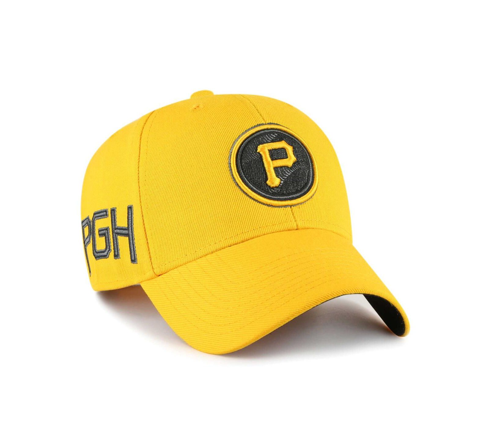 Men's '47 Brand Gold Pittsburgh Pirates 2023 City Connect MVP Adjustable Hat