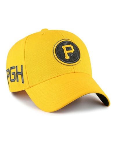 Men's '47 Brand Gold Pittsburgh Pirates 2023 City Connect MVP Adjustable Hat