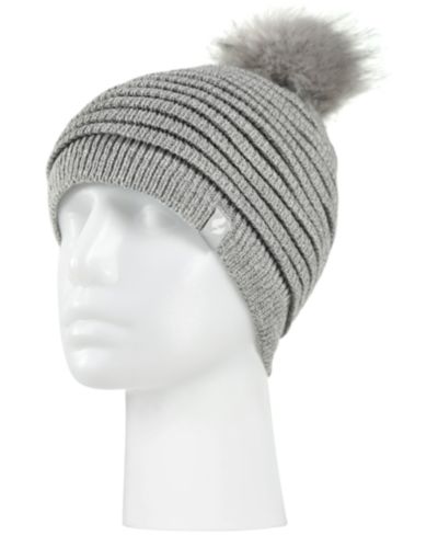Heat Holders Women's Cannes Ribbed Pom-Pom Hat