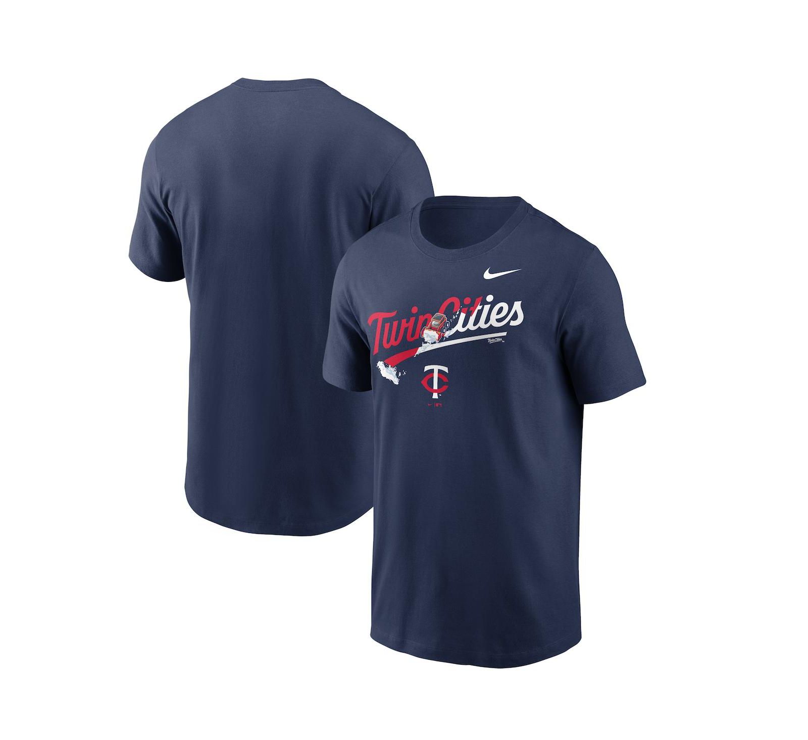 Мужская футболка Nike Navy Minnesota Twins Twin Cities Snow Hometown