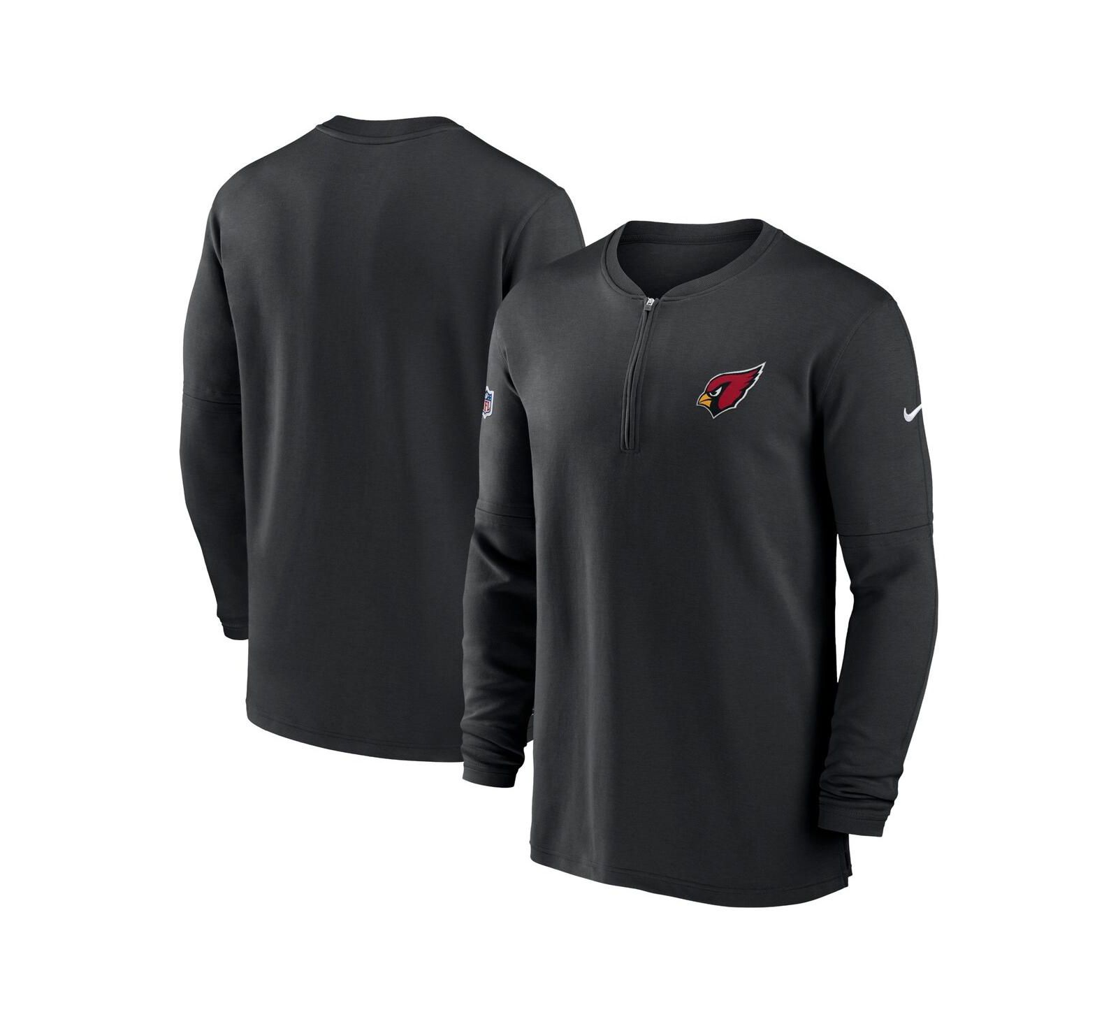 Men's Nike Black Arizona Cardinals 2023 Sideline Performance Long Sleeve Quarter-Zip Top