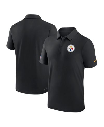 Мужская футболка Nike Black Pittsburgh Steelers Sideline Coaches Performance Polo