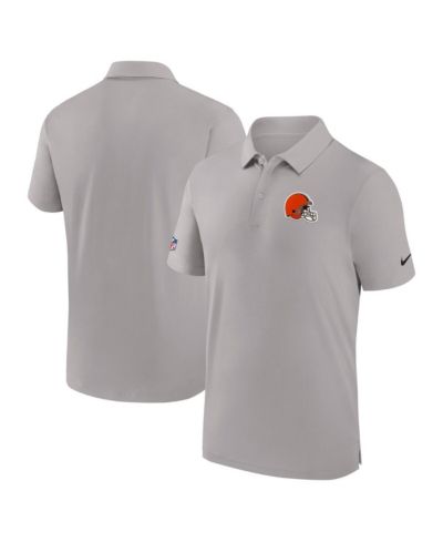 Мужская рубашка-поло Nike Gray Cleveland Browns Sideline Coaches Performance