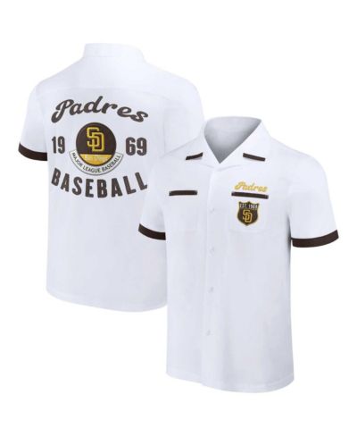 Мужская рубашка на пуговицах Fanatics Darius Rucker Collection White San Diego Padres