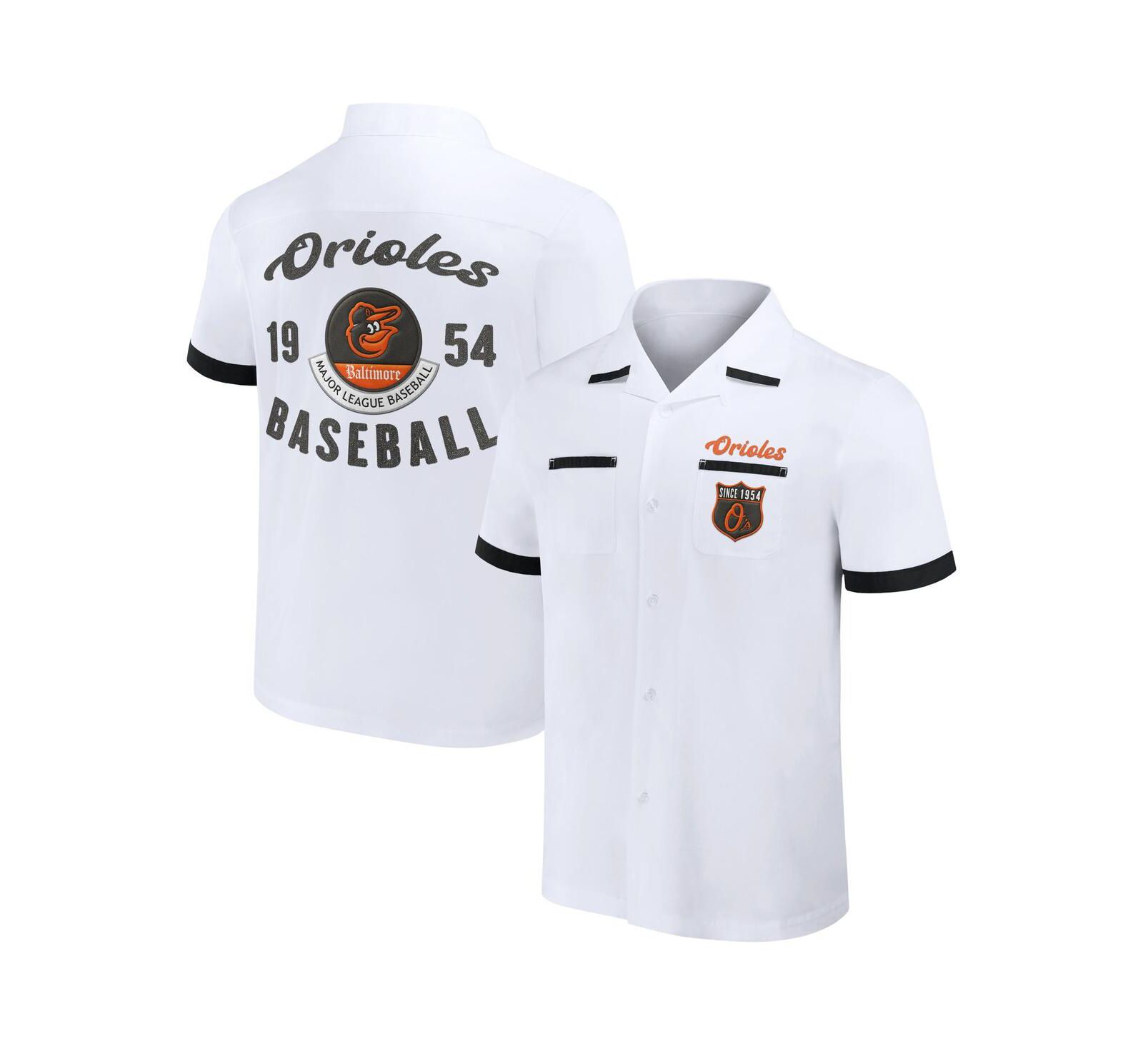 Мужская рубашка Fanatics Darius Rucker Collection White Baltimore Orioles
