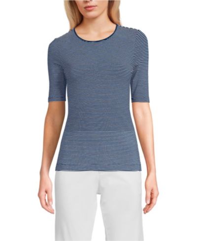 Футболка Lands' End Women's Lightweight Jersey Crew Neck