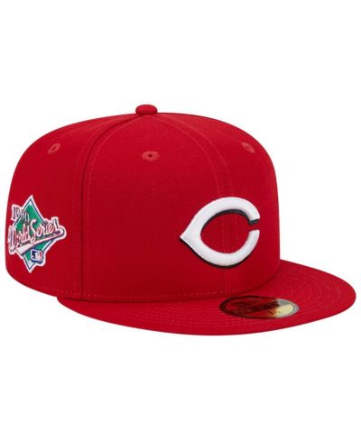 Мужская fitted-кепка New Era 59FIFTY красного цвета, Cincinnati Reds, цвета команды 1990 World Series