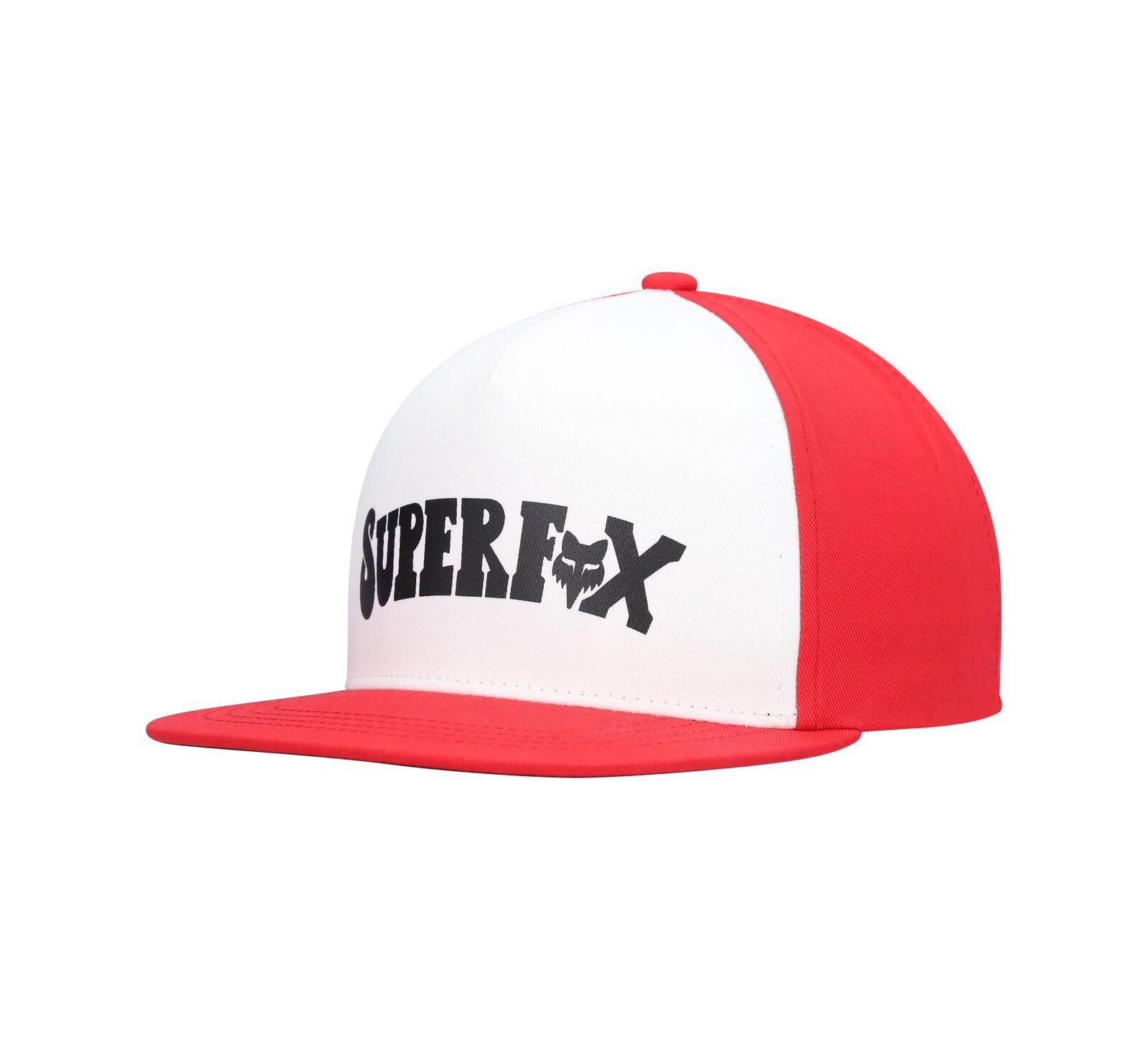 Бейсболка Fox Fox White, Red Super Trik Snapback для мальчиков и девочек