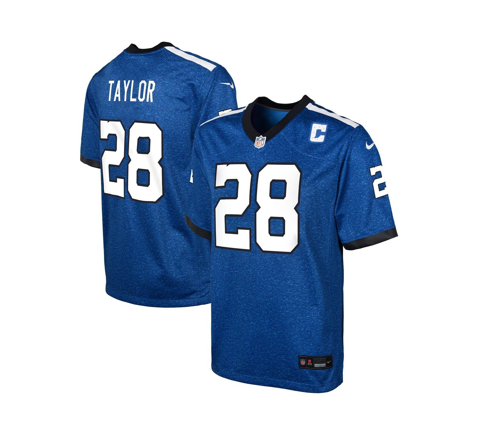 Детская спортивная джерси Nike Big Boys Jonathan Taylor Indianapolis Colts Indiana Nights Alternate Game