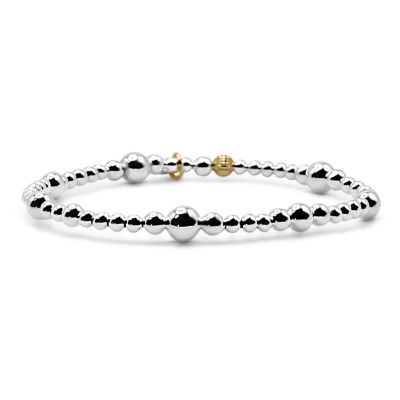 Браслет Bowood Lane 3mm, 4mm, 5mm & 6mm Sterling Silver Stretch