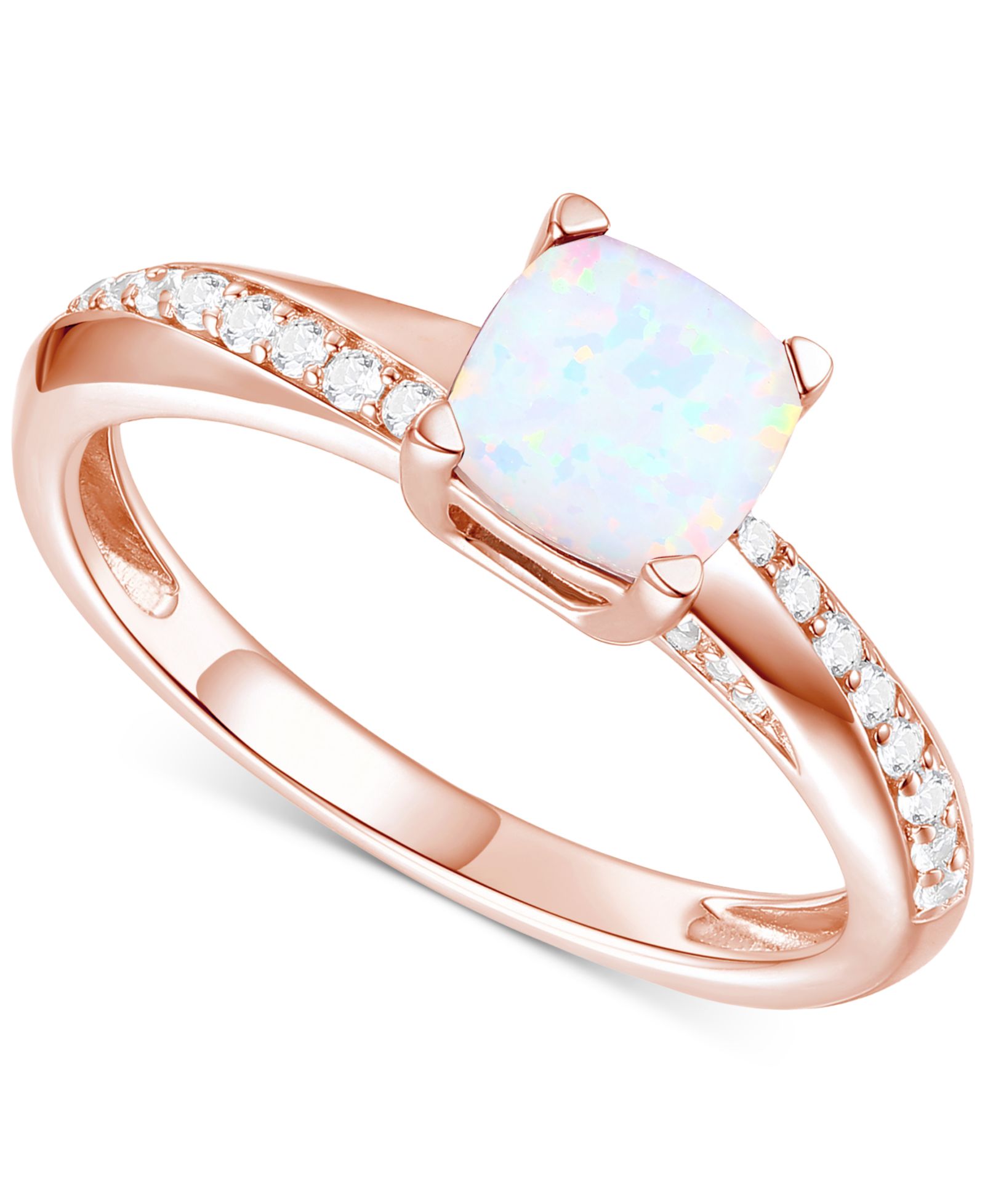 Amethyst (3/4 ct. t.w.) & Lab-Grown White Sapphire (1/6 ct. t.w.) in 14k Gold-Plated Sterling Silver (Also Available in Additional Gemstones)