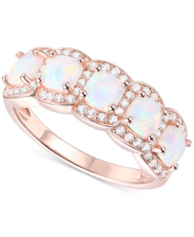Кольцо с аметистом (1-1/4 ct. t.w.) и выращенным белым сапфиром (1/3 ct. t.w.) из позолоченного серебра 14k