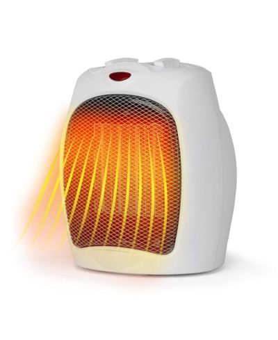 BLACK+DECKER Portable Space Heater, 1500W Small Space Heater with Overheat Protection for Indoor Use, White