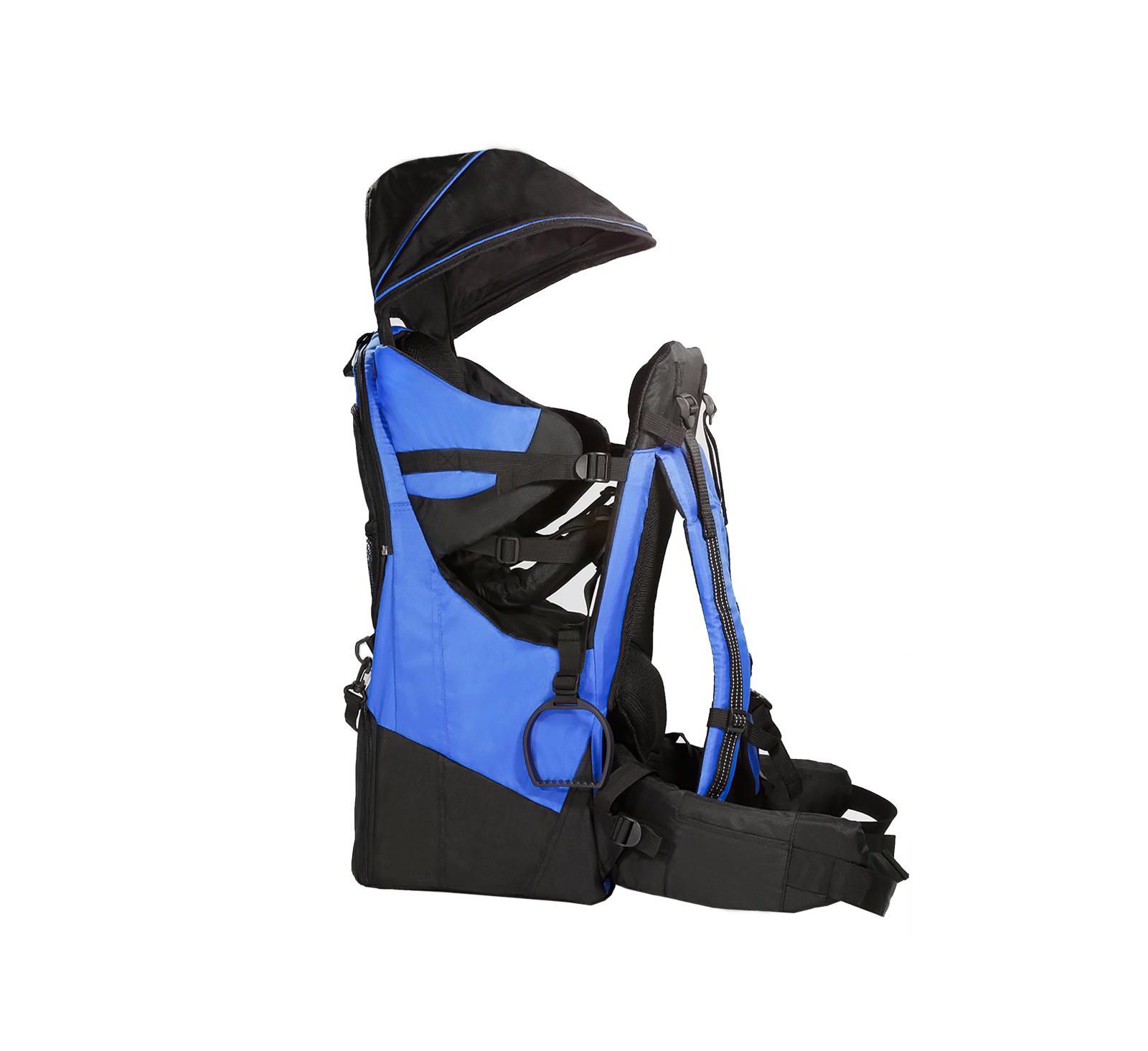 ClevrPlus Deluxe Outdoor Child Backpack Baby Carrier Light Outdoor Hiking, Blue