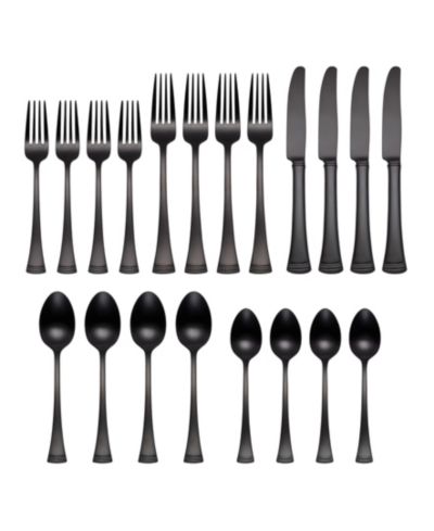 Lenox Portola Набор столовых приборов Satin Black 20 Piece