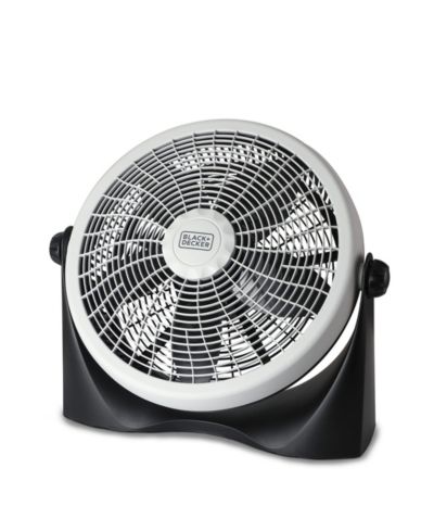 BLACK+DECKER Floor Fan with 3 Fan Settings, Gray