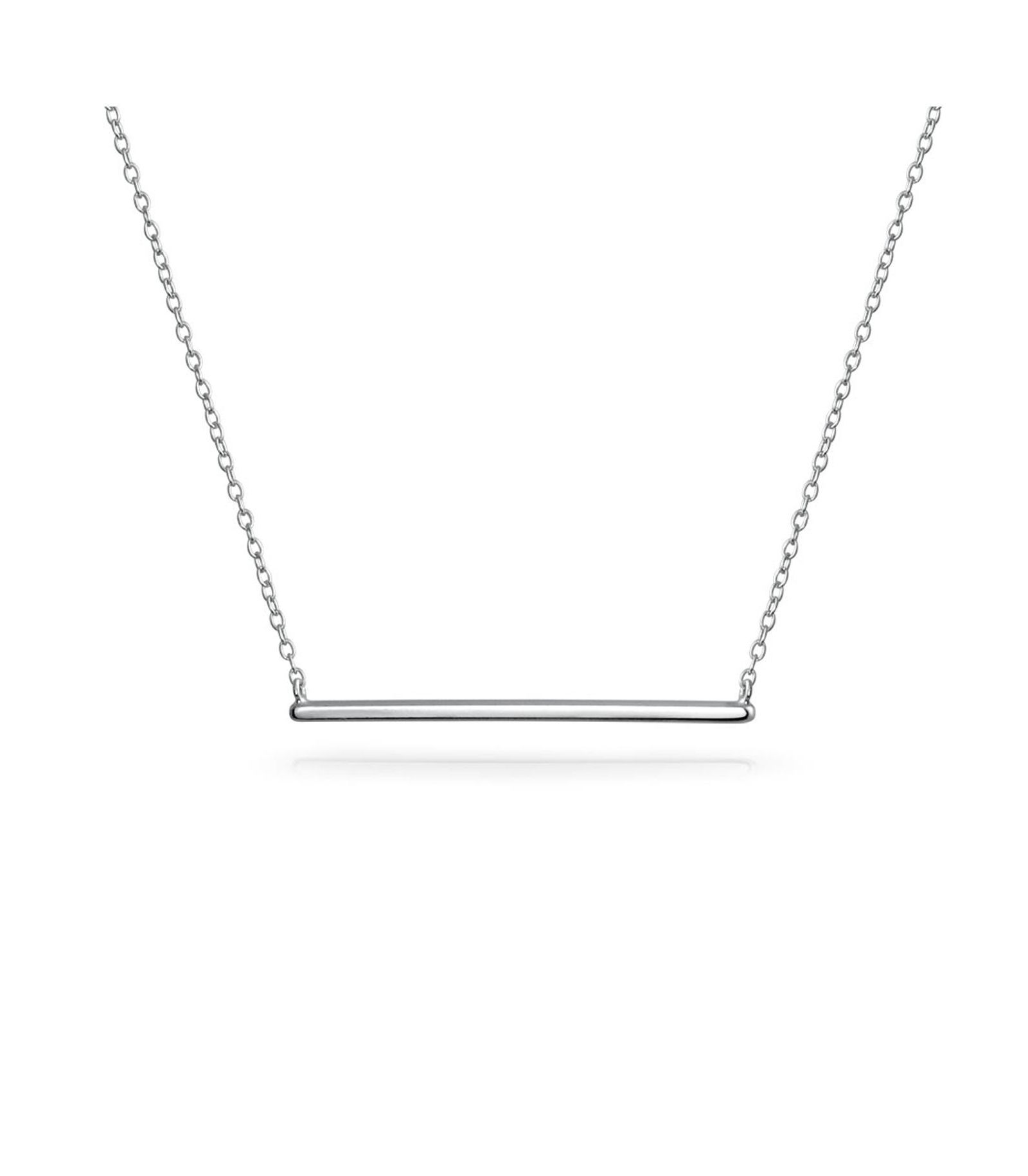 Bling Jewelry ожерелье с подвеской-пластиной, серебро