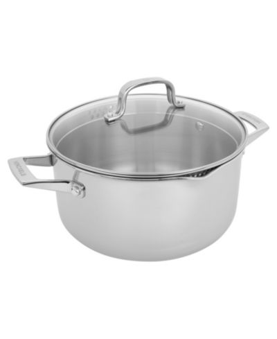 HENCKELS CLAD H3 6 Qt Stainless Steel Dutch Oven with Lid