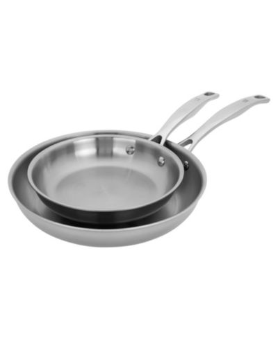 HENCKELS Clad H3 2-Piece Stainless Steel Fry Pan Set