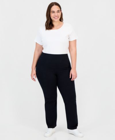 Женские леггинсы Plus Size Style & Co High-Rise Bootcut
