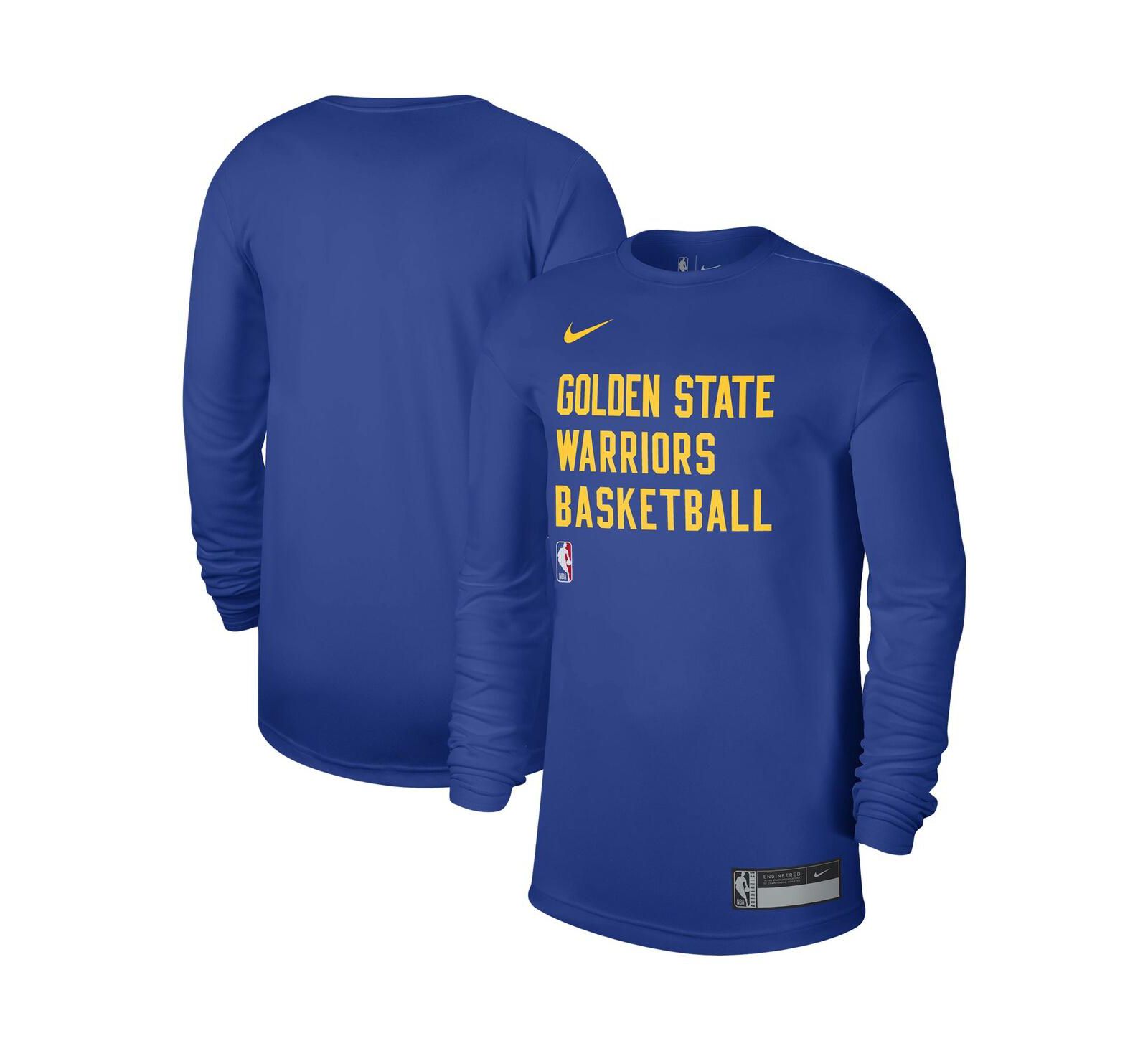 Men's and Women's Nike Royal Golden State Warriors 2023/24 Legend On-Court Practice Long Sleeve T-shirt