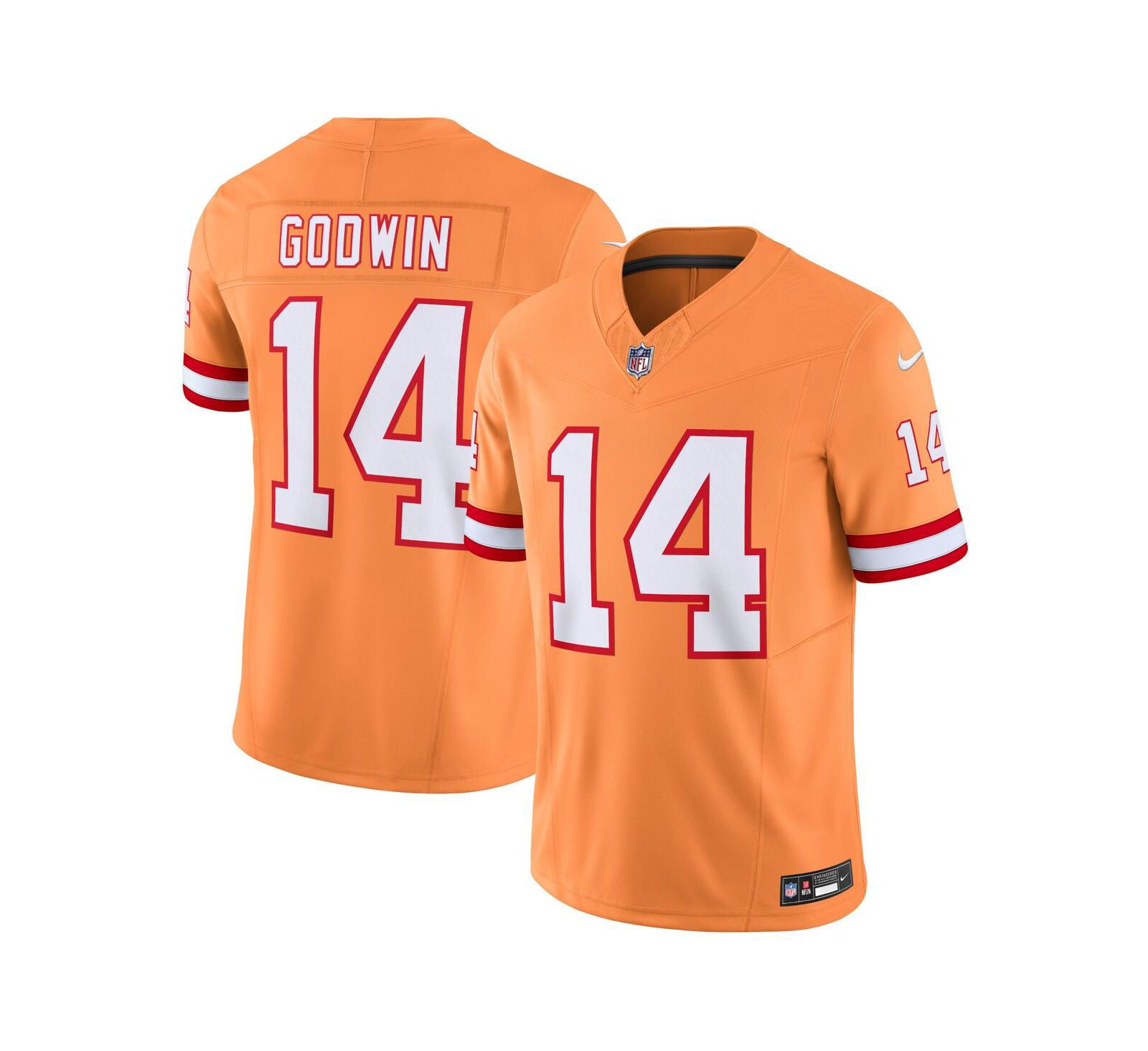 Men's Nike Chris Godwin Orange Tampa Bay Buccaneers Throwback Vapor F.U.S.E. Limited Jersey