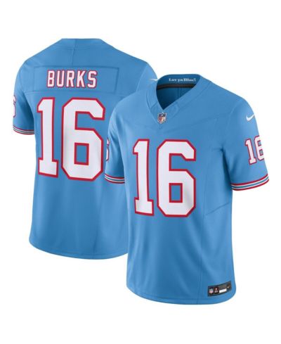 Мужское джерси Nike Treylon Burks Light Tennessee Titans Oilers Throwback Vapor F.U.S.E. Limited