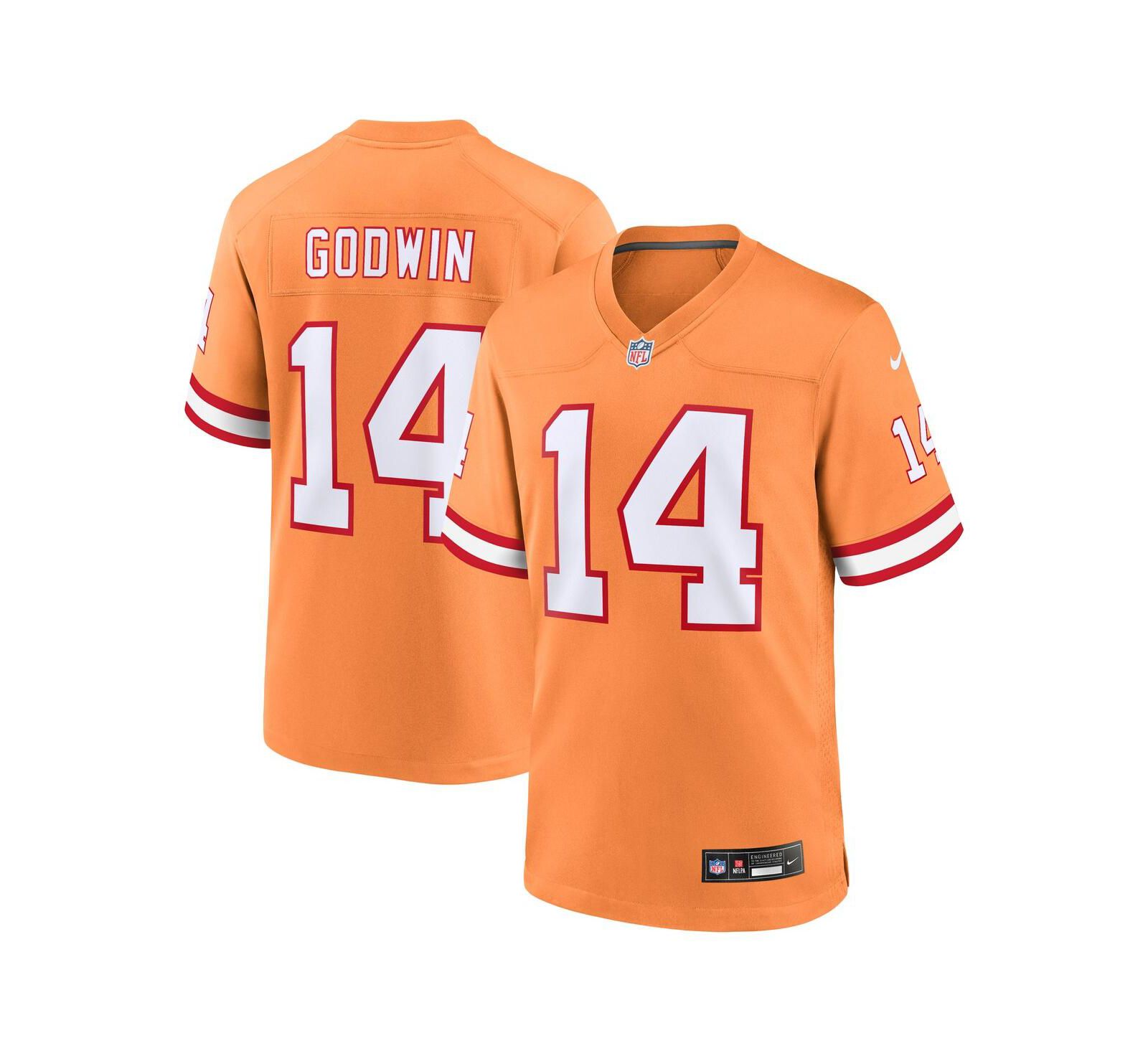 Мужская джерси Nike Chris Godwin Tampa Bay Buccaneers Orange