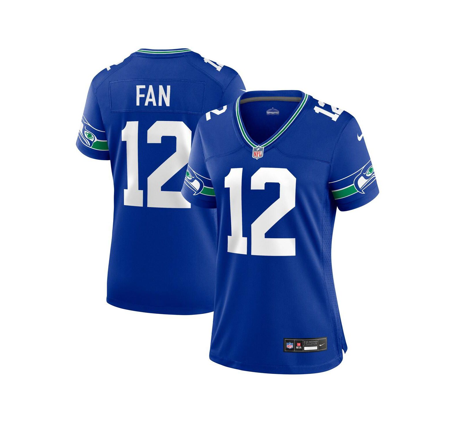 Nike Women's 12th Fan Seattle Seahawks Throwback Player Game Jersey