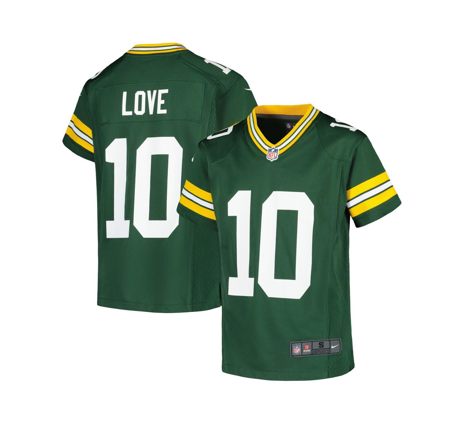 Детская джерси Nike Jordan Love Green Green Bay Packers