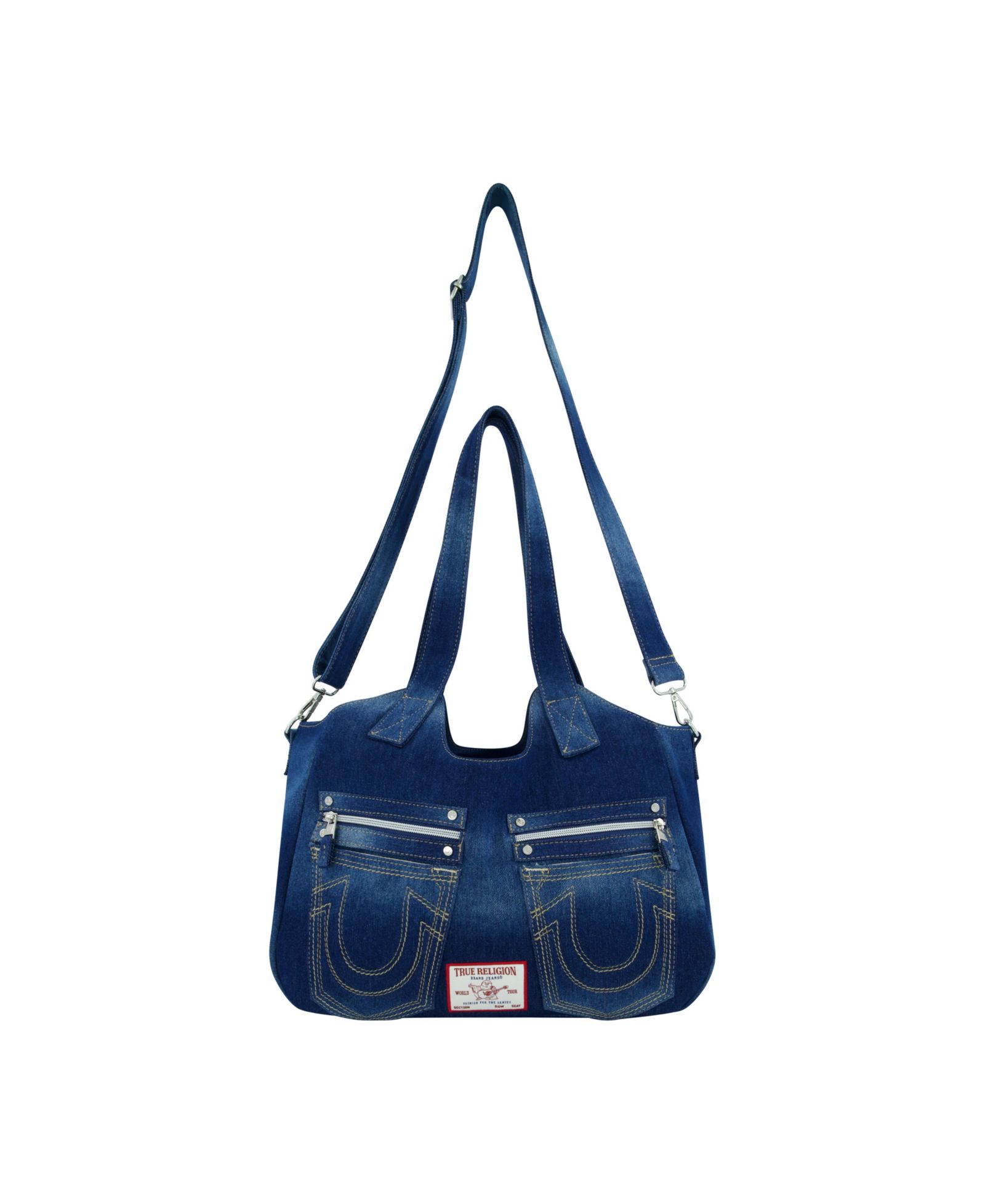 Сумка-саквояж True Religion Horseshoe Stitch DARK DENIM