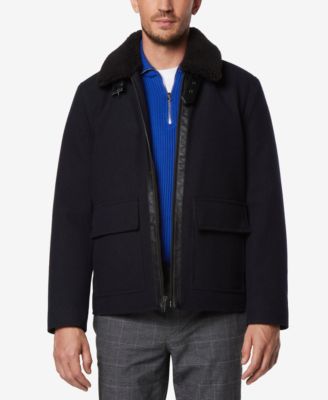 Мужская авиаторская куртка Marc New York Hudson Melton Wool