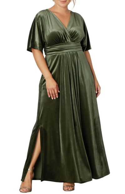 Kiyonna Plus Size Вечернее платье Verona Velvet