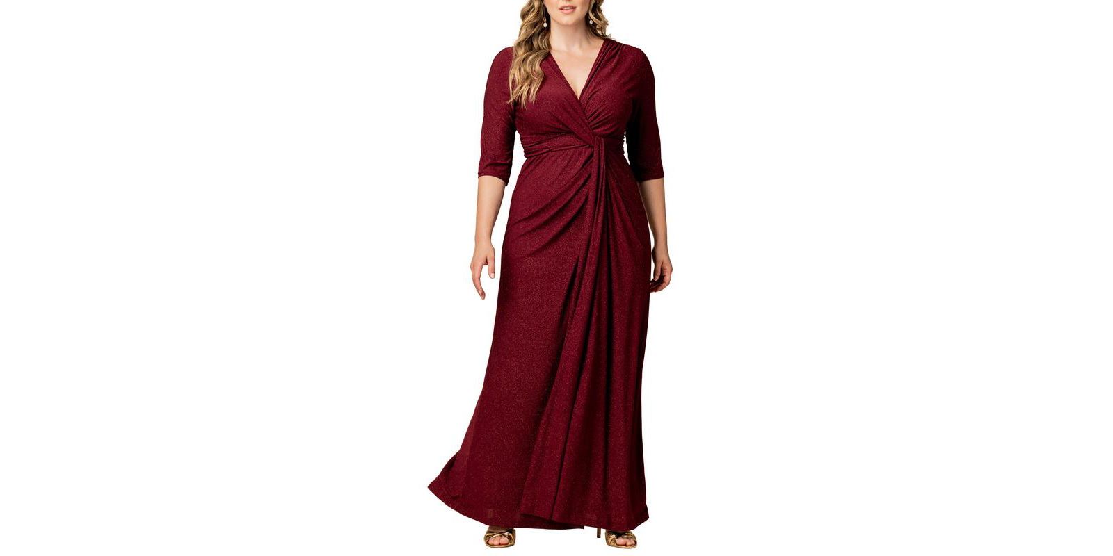Kiyonna Women's Plus Size Romanced by Moonlight Long Gown