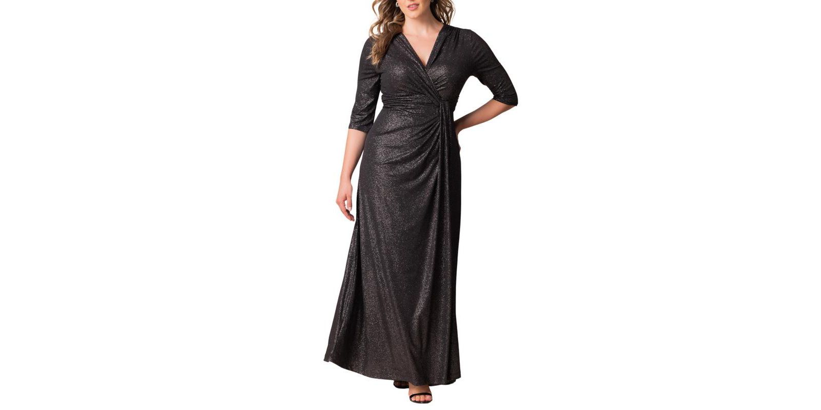 Kiyonna Women's Plus Size Romanced by Moonlight Long Gown
