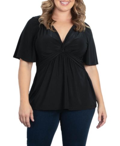 Верх Kiyonna Plus Size Abby Twist Front