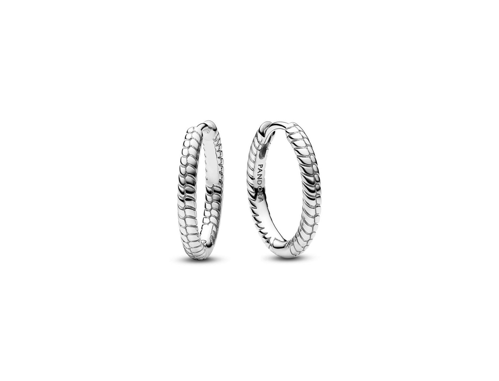 Pandora Moments Small Charm Hoop Earrings