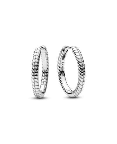 Pandora Moments Small Charm Hoop Earrings