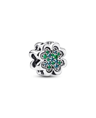Pandora Разделимая подвеска Four Leaf Clover с кристаллами