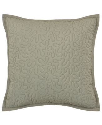 Royal Court Декоративная стеганая подушка Evergreen Square 16" x 16"