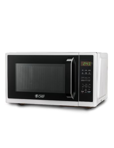 Commercial Chef 0.9 Cu. Ft. Countertop Microwave Oven, CHM9MW, White