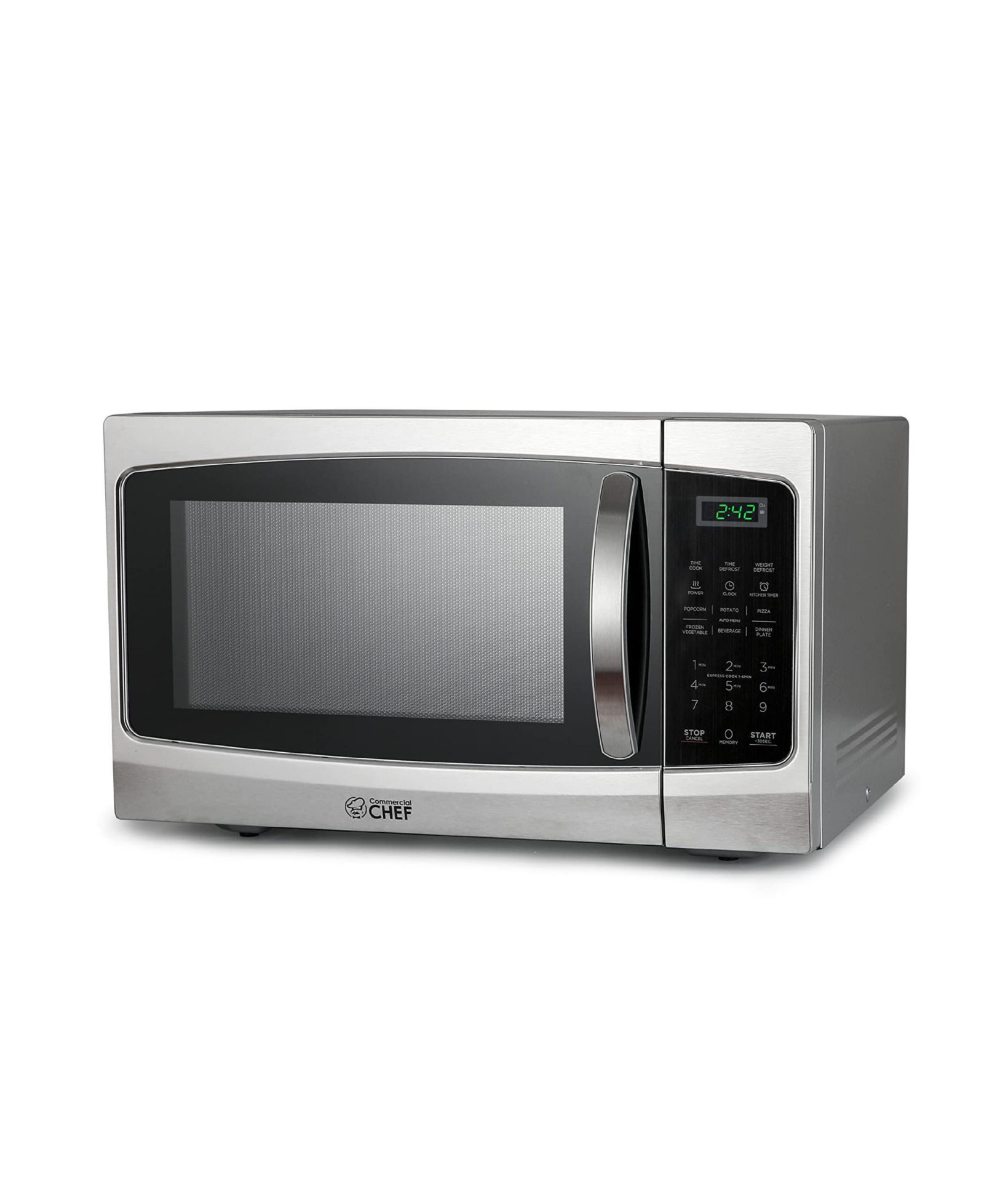 Commercial Chef 1.3 Cu. Ft. Countertop Microwave Oven, CHM13MS6