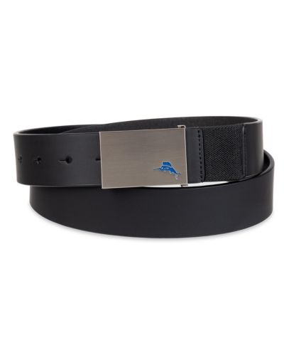 Tommy Bahama Мужской повседневный эластичный ремень с пряжкой Plaque Buckle
