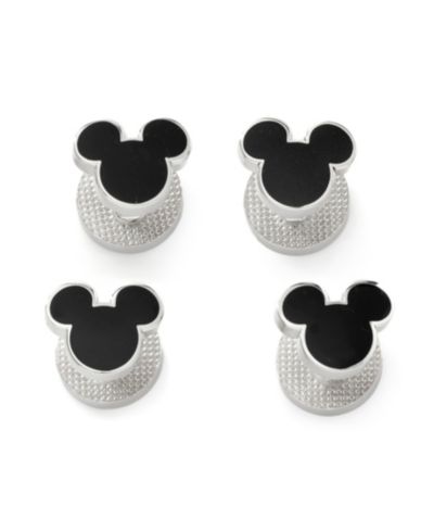 Disney Men's Mickey Mouse Silhouette Studs Set, Pack of 4