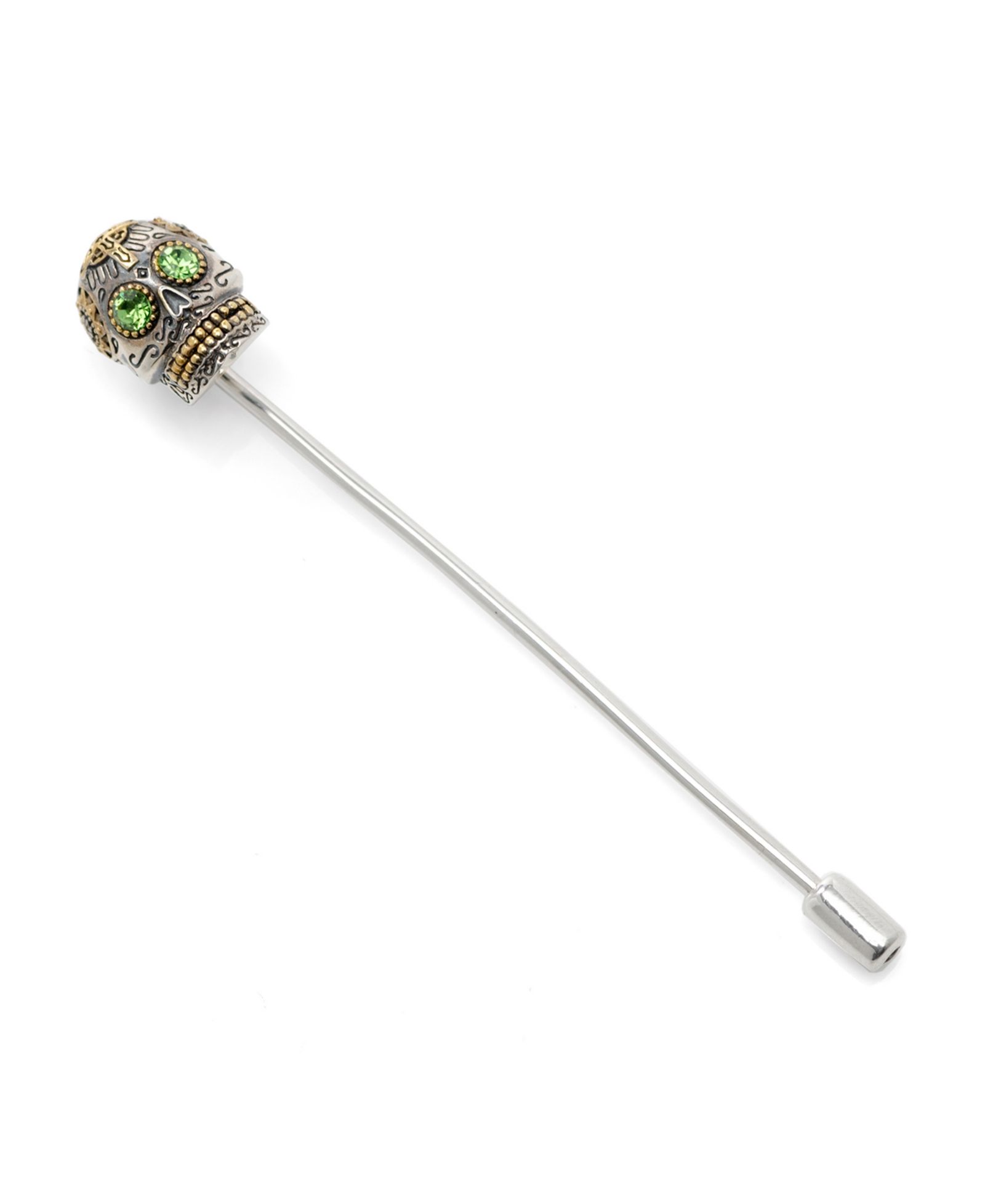 Ox & Bull Trading Co. Men's Sterling Silver Skull Stick Pin