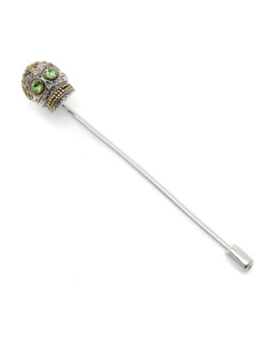 Ox & Bull Trading Co. Men's Sterling Silver Skull Stick Pin